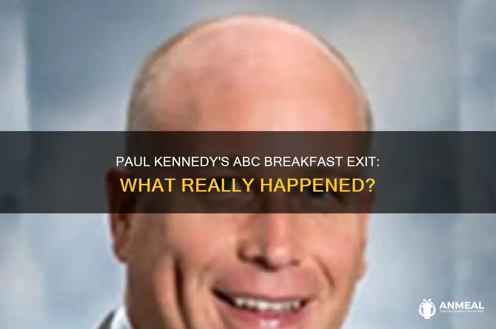 what happened to paul kennedy abc breakfast