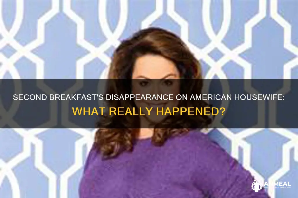 what happened to second breakfast on american housewife