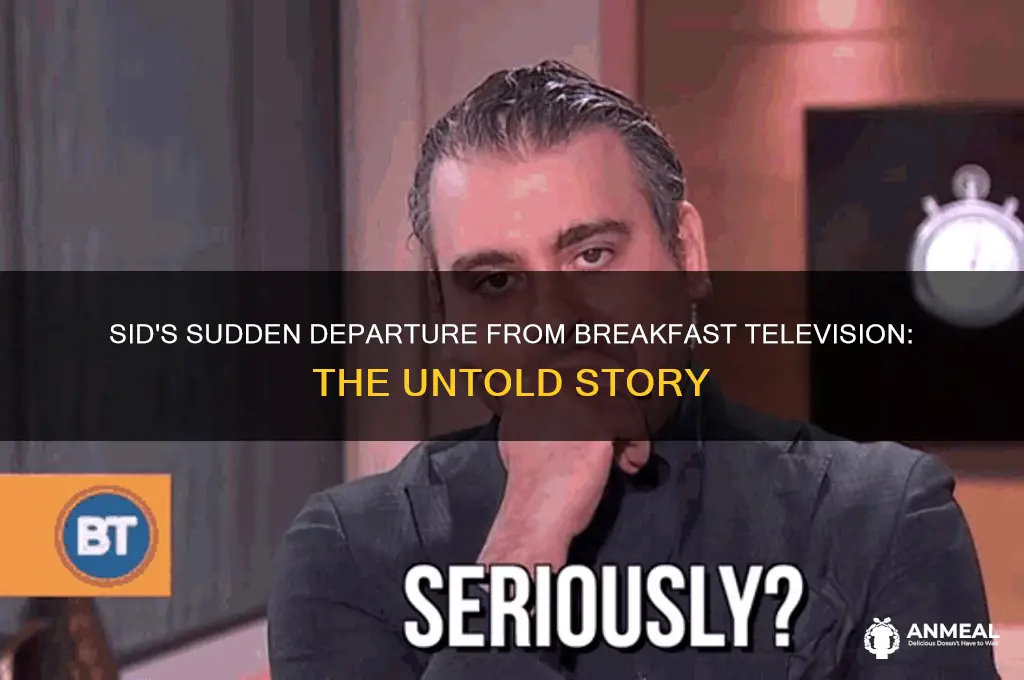 what happened to sid on breakfast television