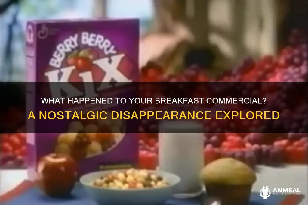 what happened to your breakfast commercial