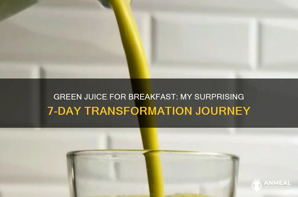 what happened when i switched my breakfast with green juice