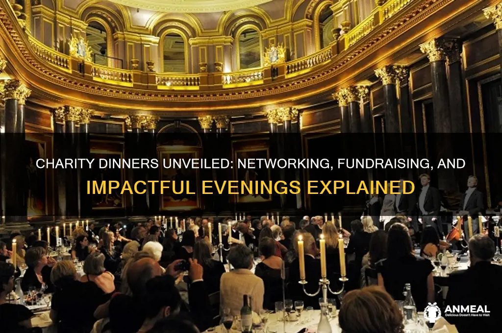 what happens at a charity dinner