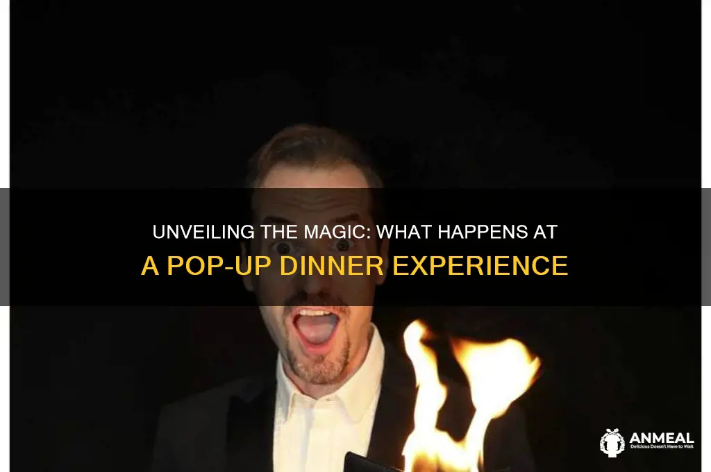 what happens at a pop up dinner