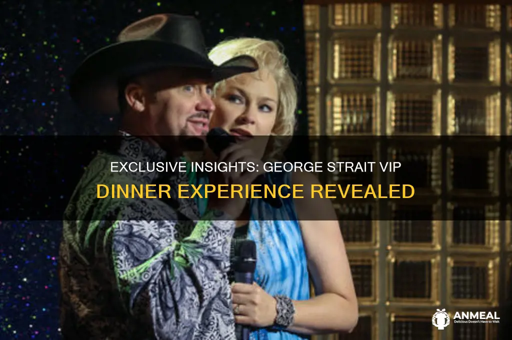 what happens at george strait vip dinner
