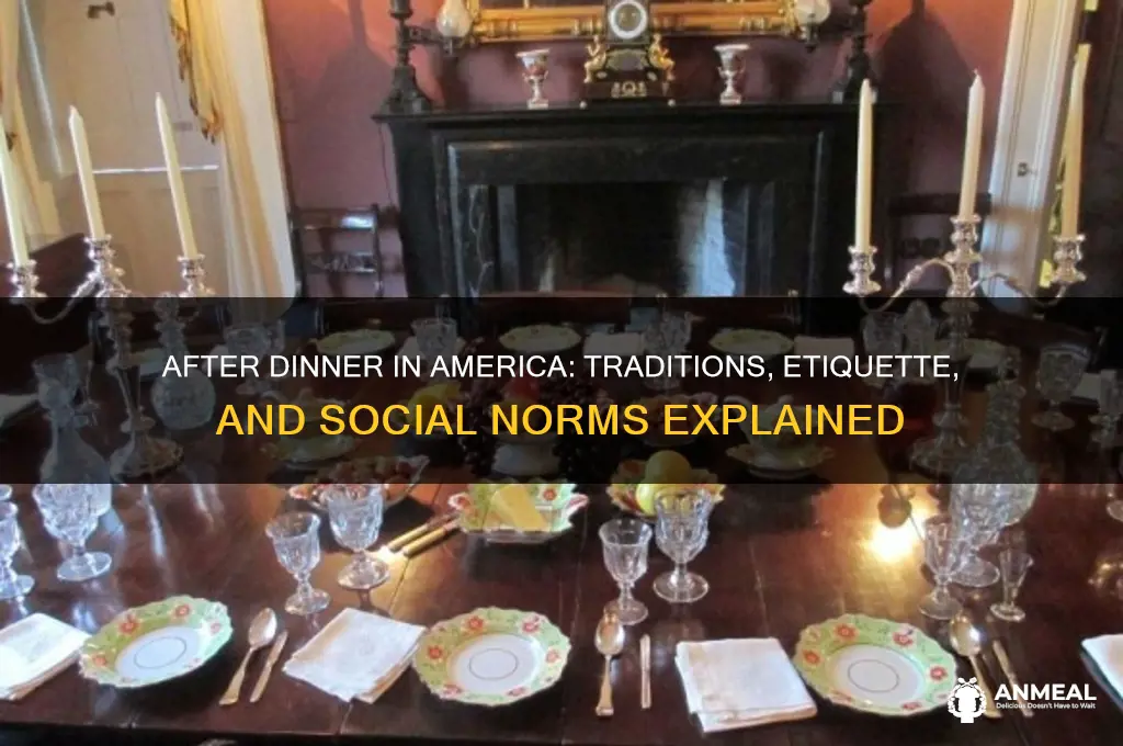 what happens at the end of dinner in america
