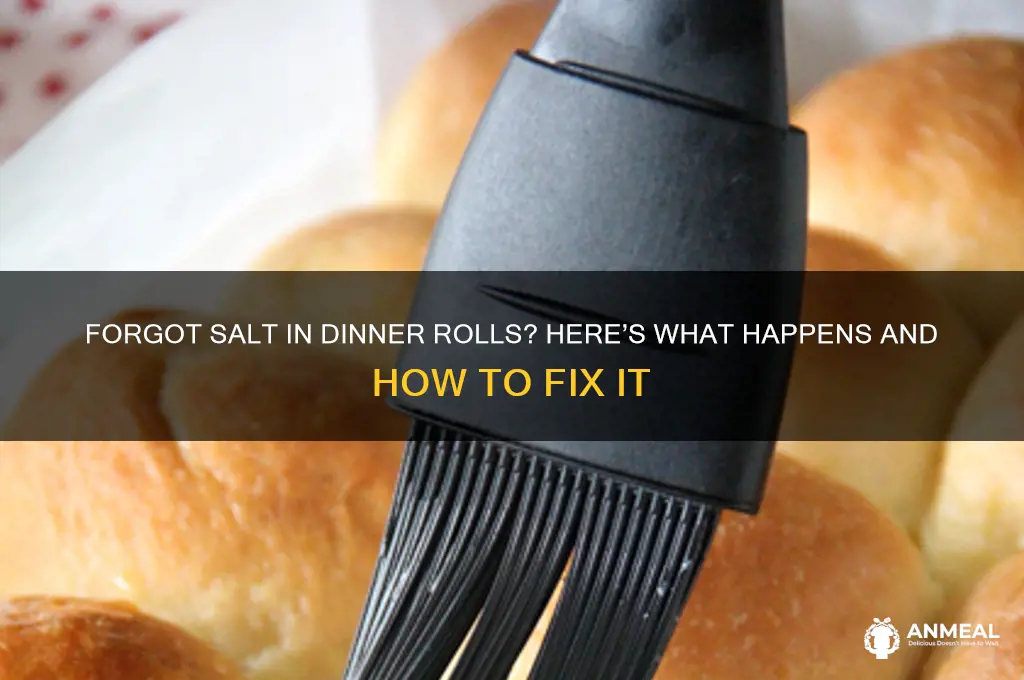 what happens if i forgot salt in dinner rolls