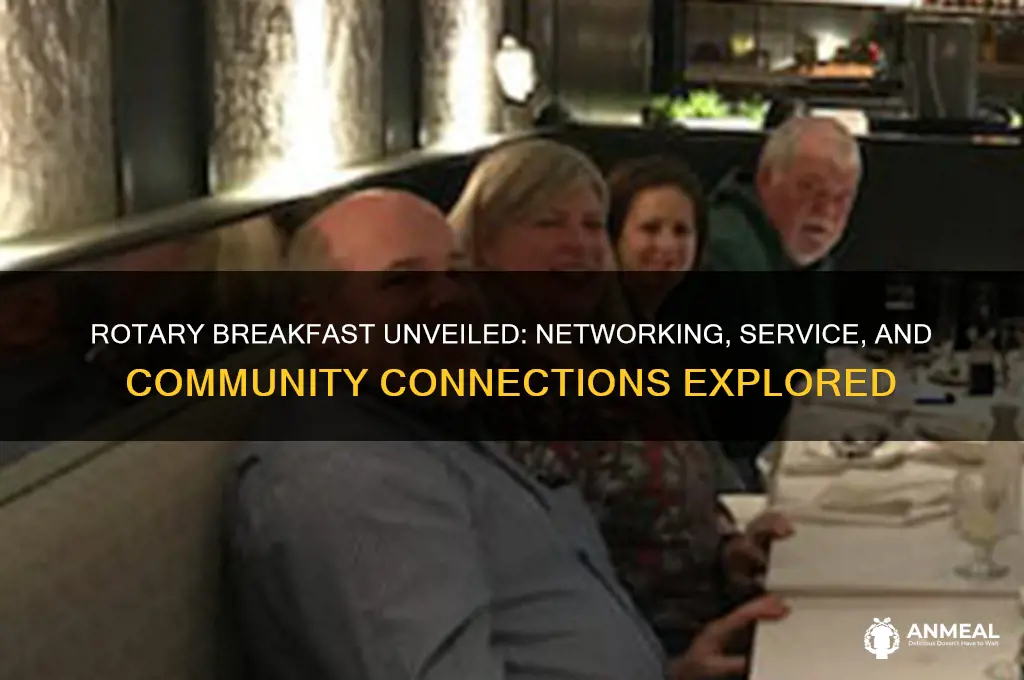 what happens in a rotary breakfast