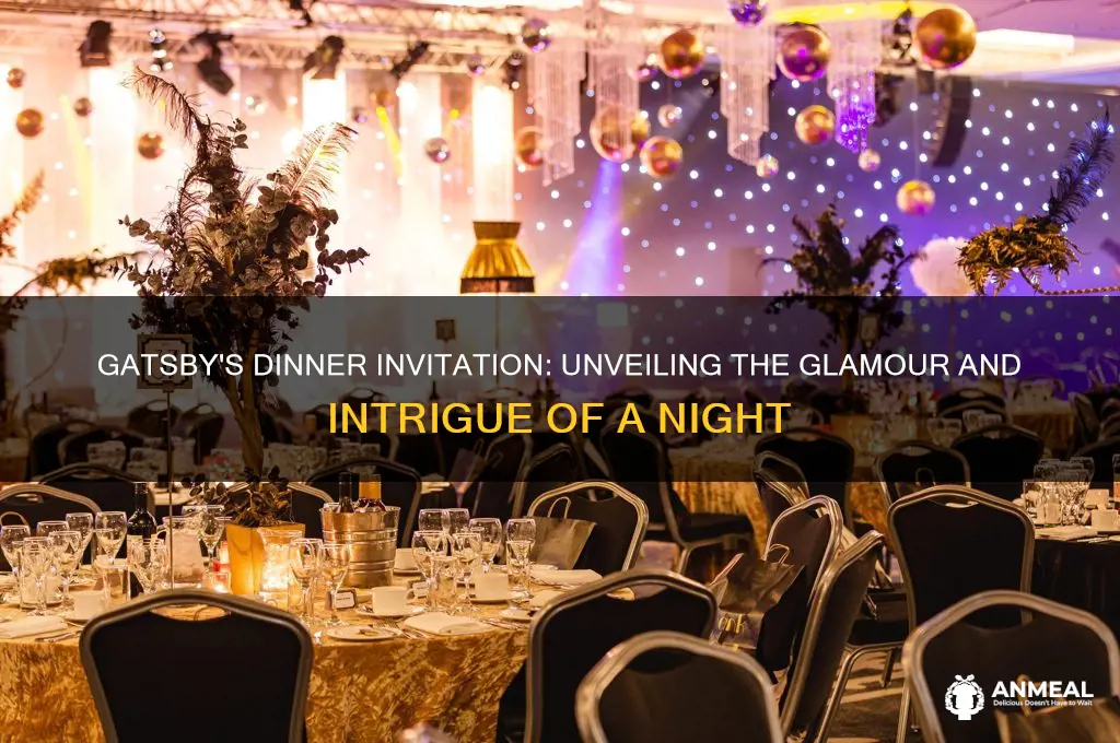 what happens involving a dinner invitation to gatsby