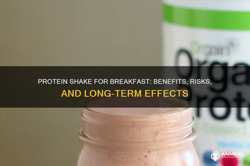 what happens when you substitute a protein shake for breakfast