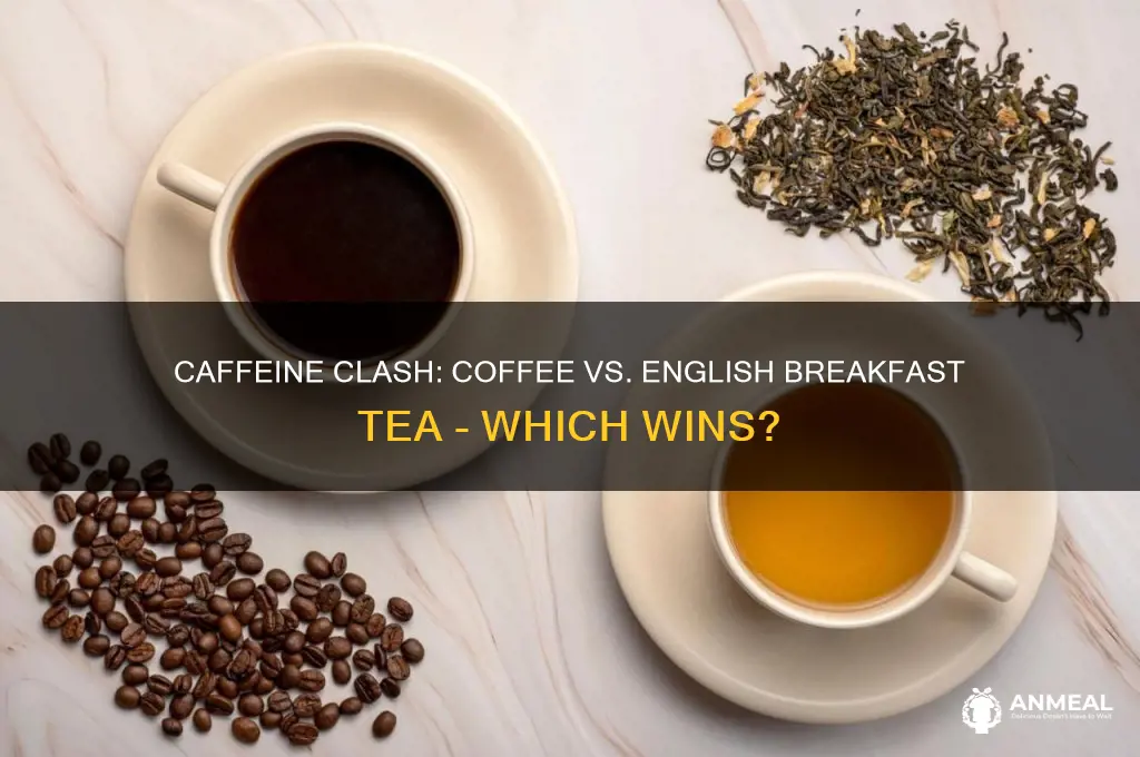 what has more caffeine coffee or english breakfast tea