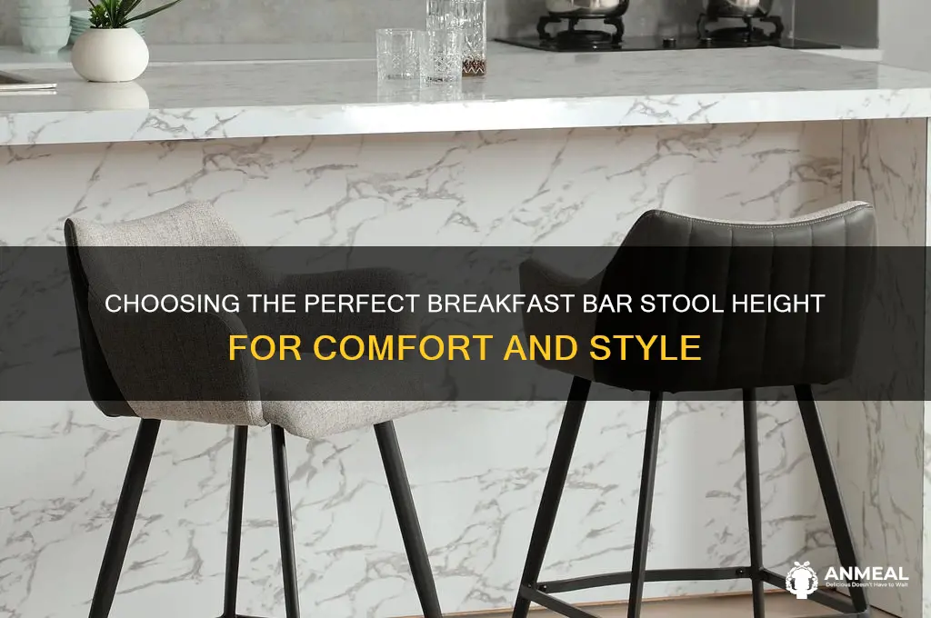 what height breakfast bar stool