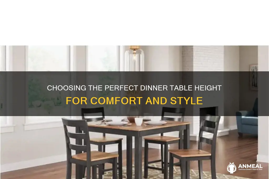 what height is a dinner table