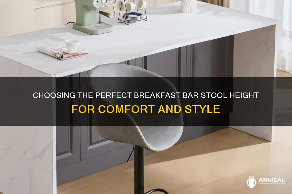 what height should breakfast bar stools be