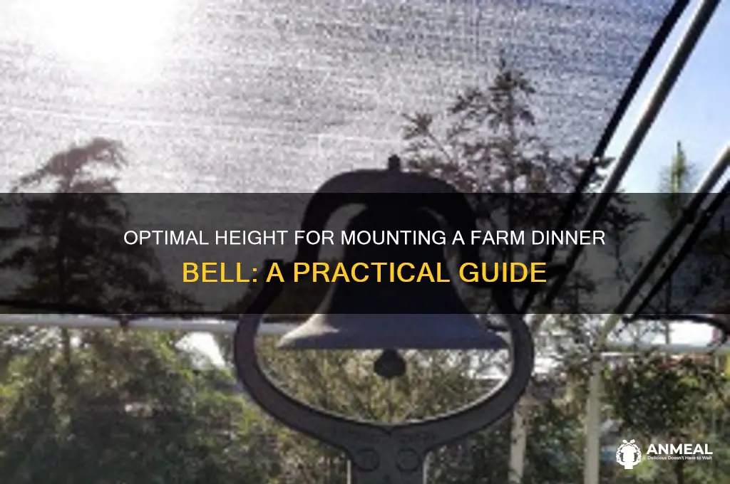 what height to mount farm dinner bell