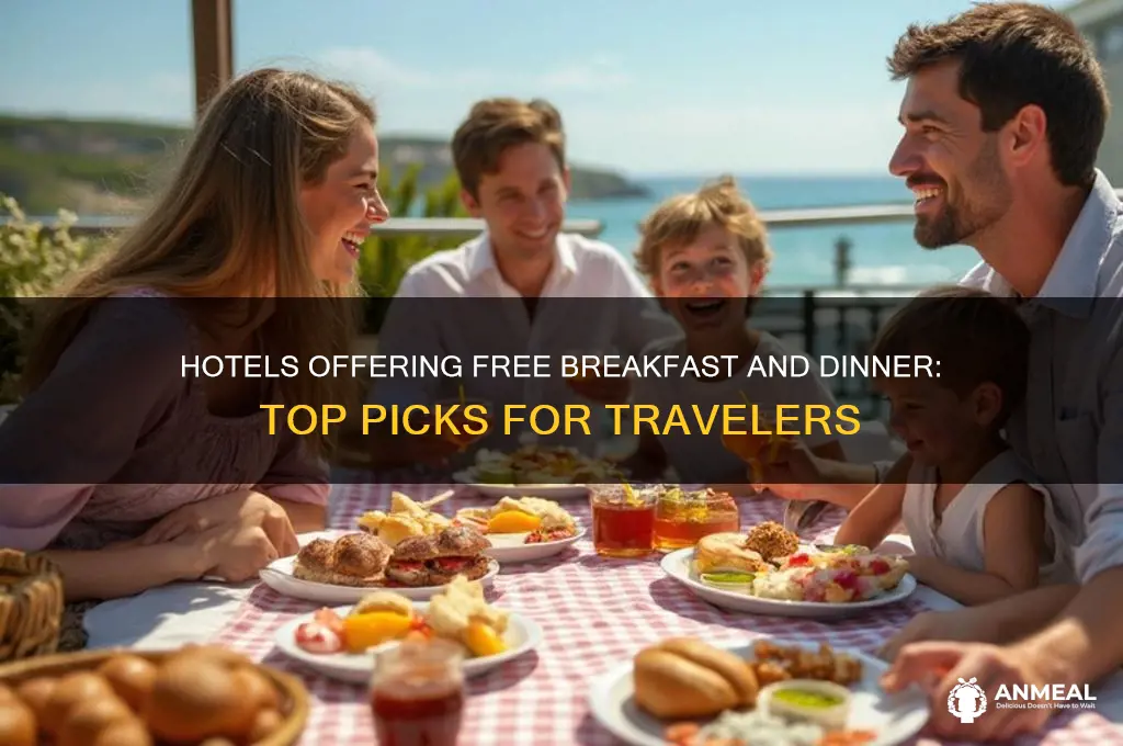 what hotels have free breakfast and dinner