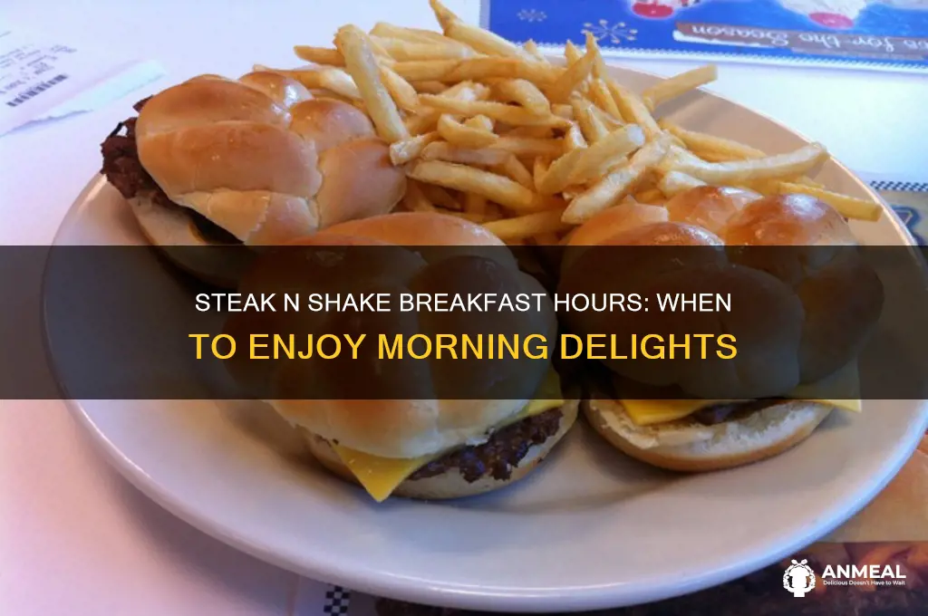 what hours dows steak n steak do breakfast