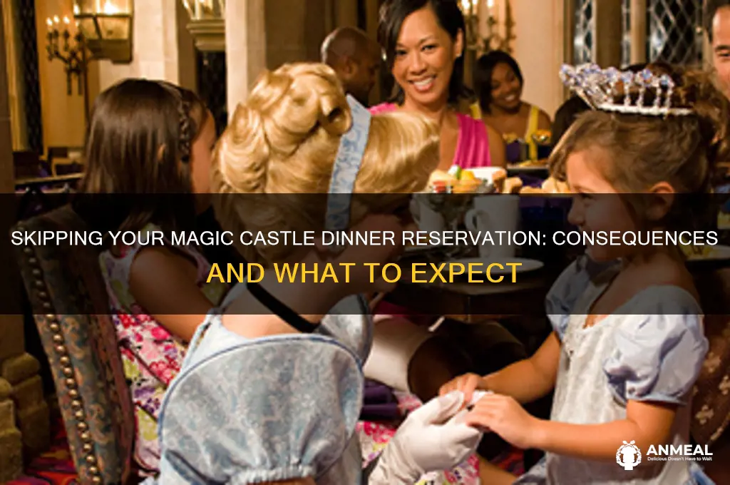 what hpapens if skip dinner reservation at magic castle