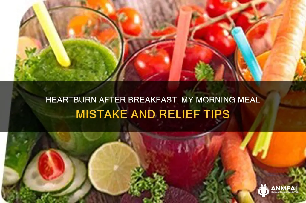 what i had for breakfast gave me heartburn