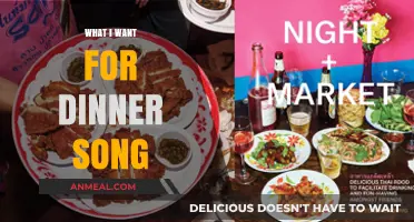What I Want for Dinner Song: A Culinary Musical Journey
