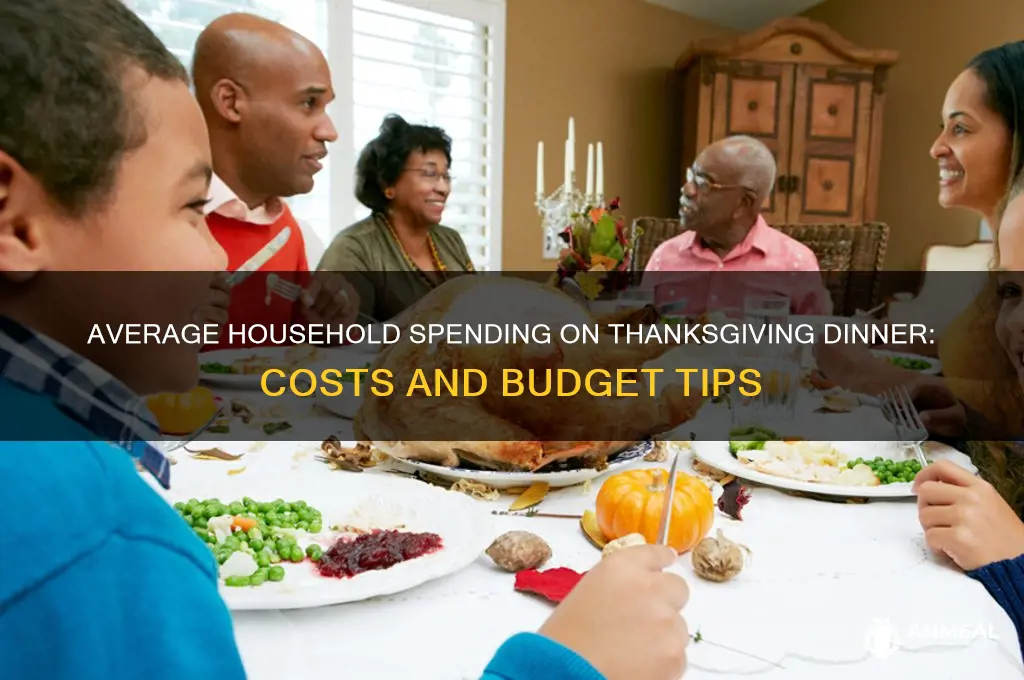 what id the average househols spendong fornthanksgivint dinner