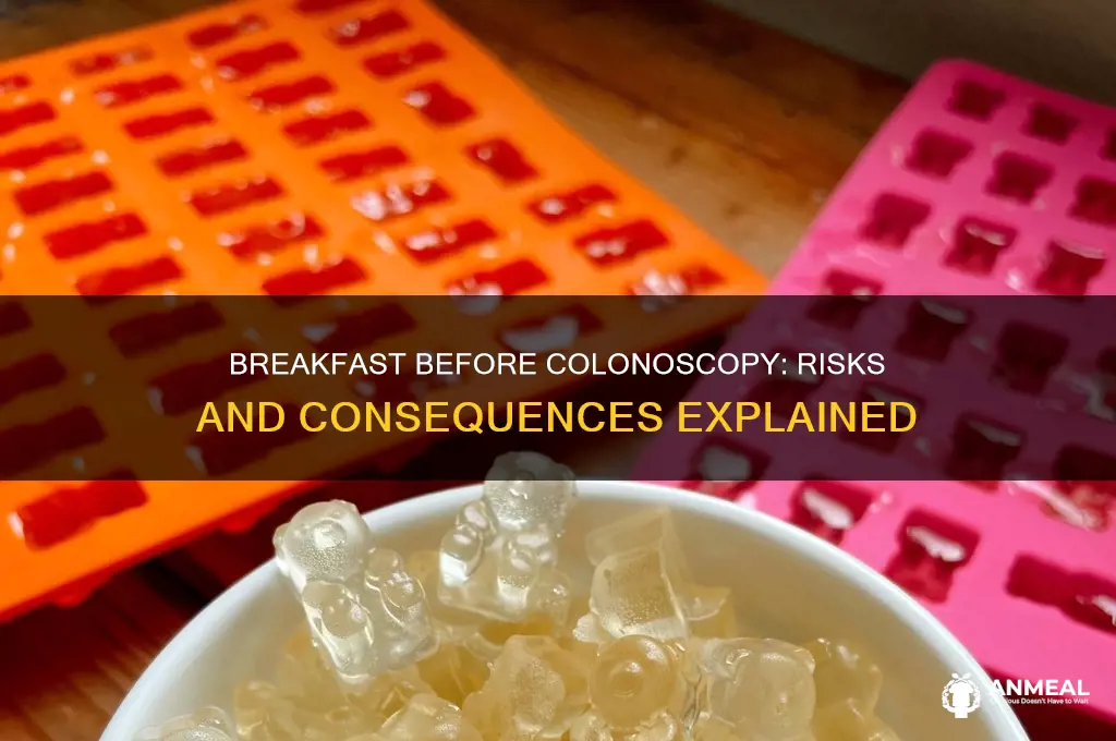 what if i ate breakfast day before colonoscopy