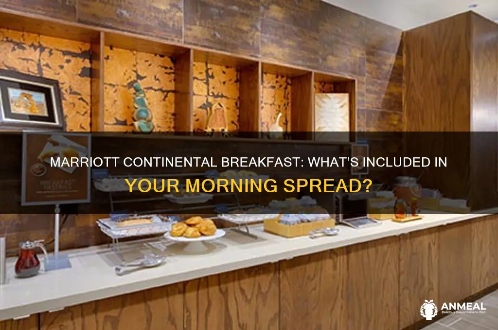 what included in a continental breakfast at marriott