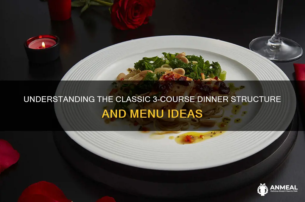 what is 3 course dinner
