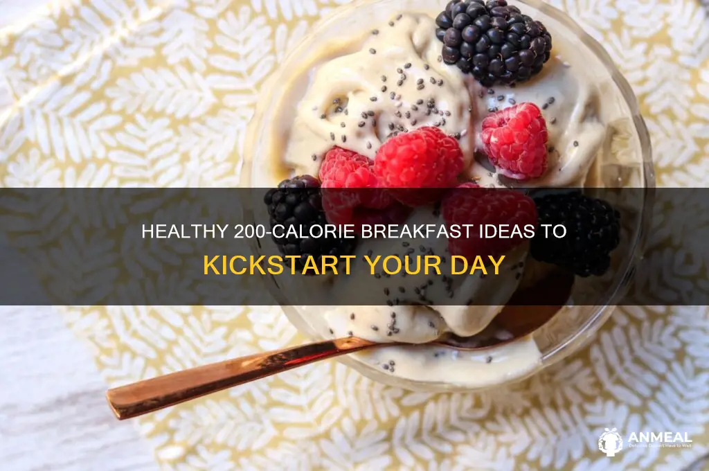 what is a 200 calorie breakfast