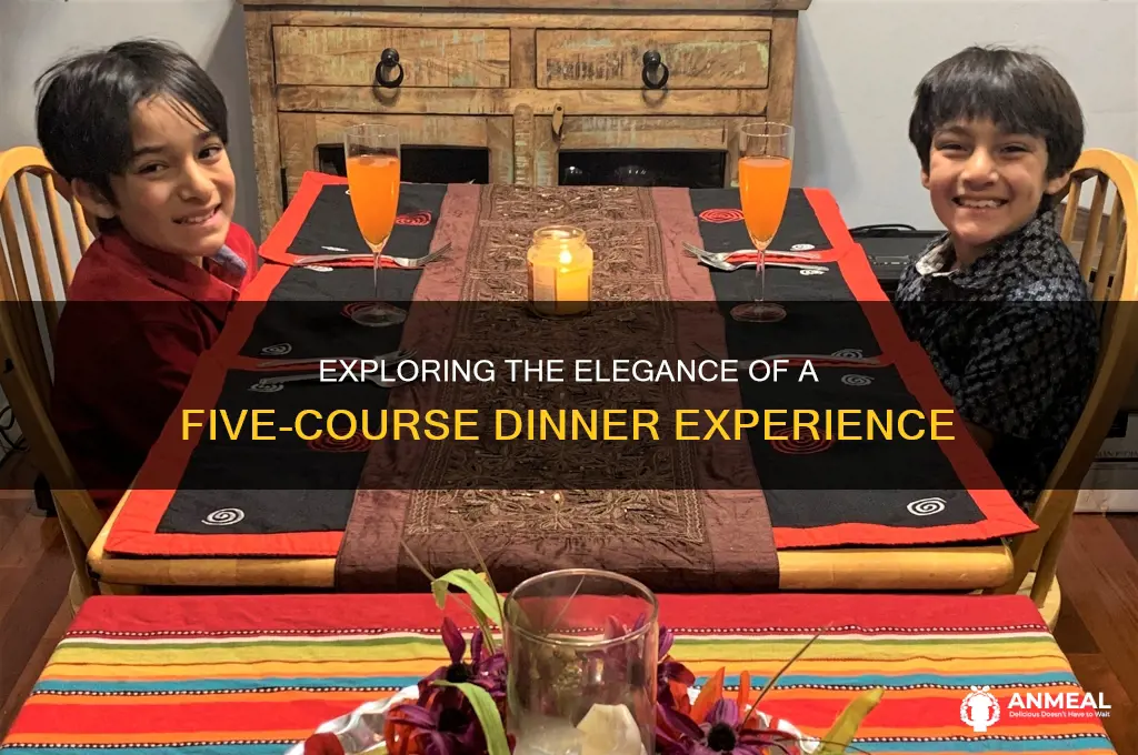 what is a 5 course dinner