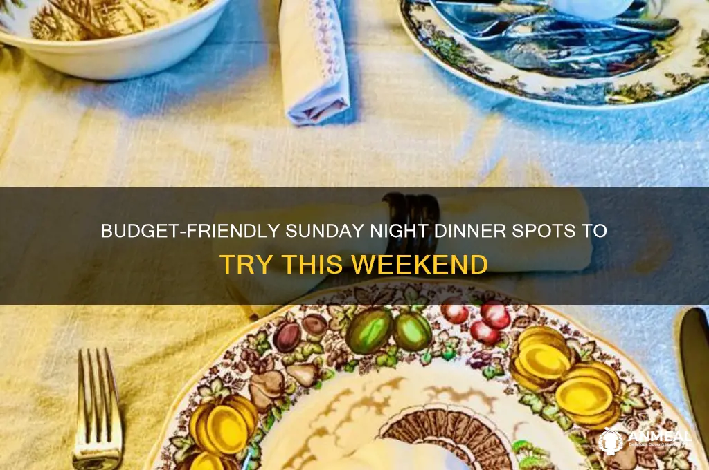 what is a affordable sunda night dinner place