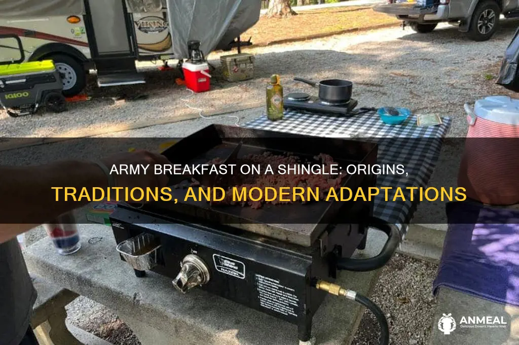 what is a army breakfast called on a shingle