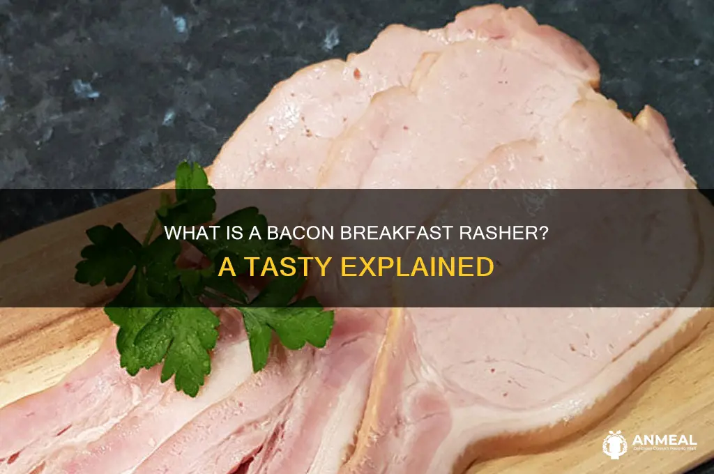 what is a bacon breakfast rasher