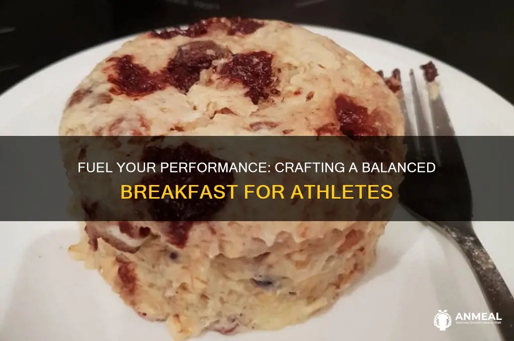 what is a balanced breakfast for an athlete
