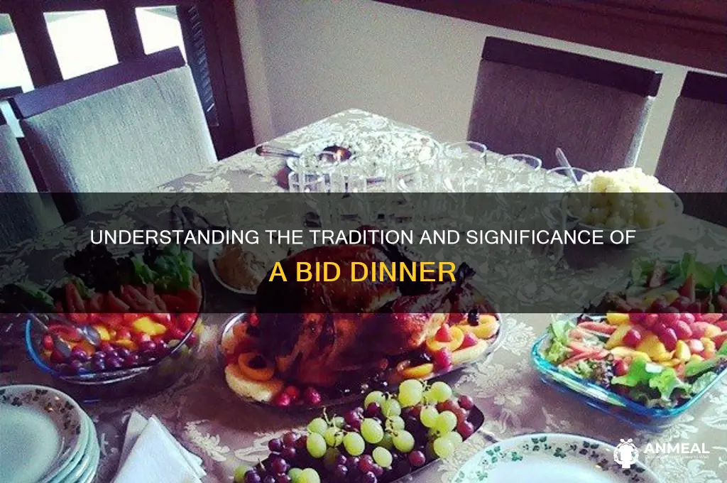 what is a bid dinner