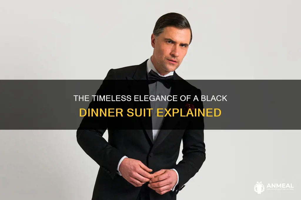 what is a black dinner suit