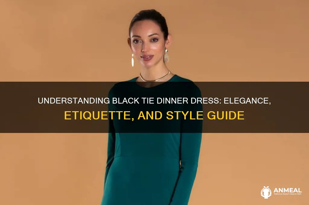 what is a black tie dinner dress