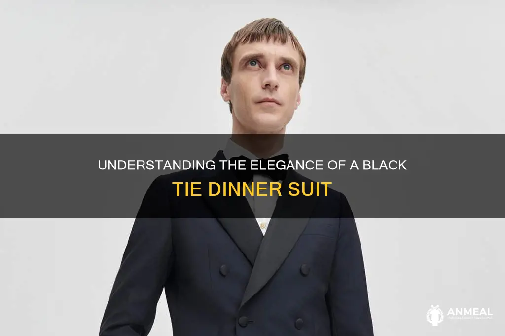 what is a black tie dinner suit