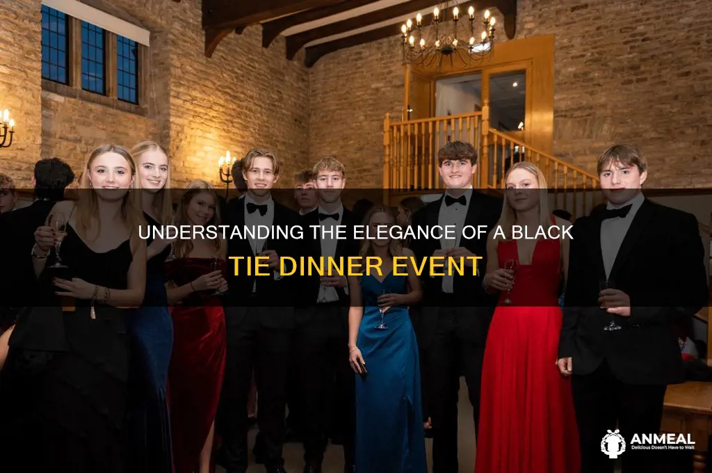 what is a black tie dinner
