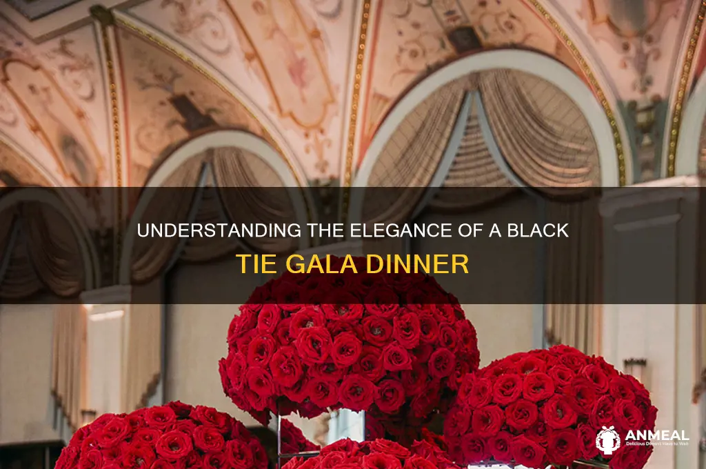what is a black tie gala dinner