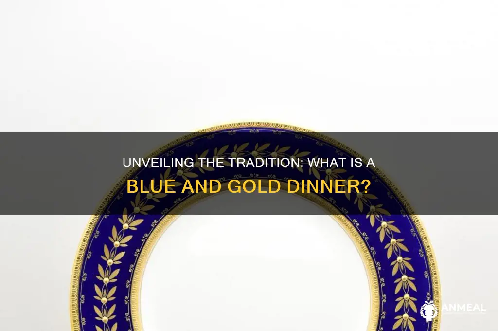 what is a blue and gold dinner