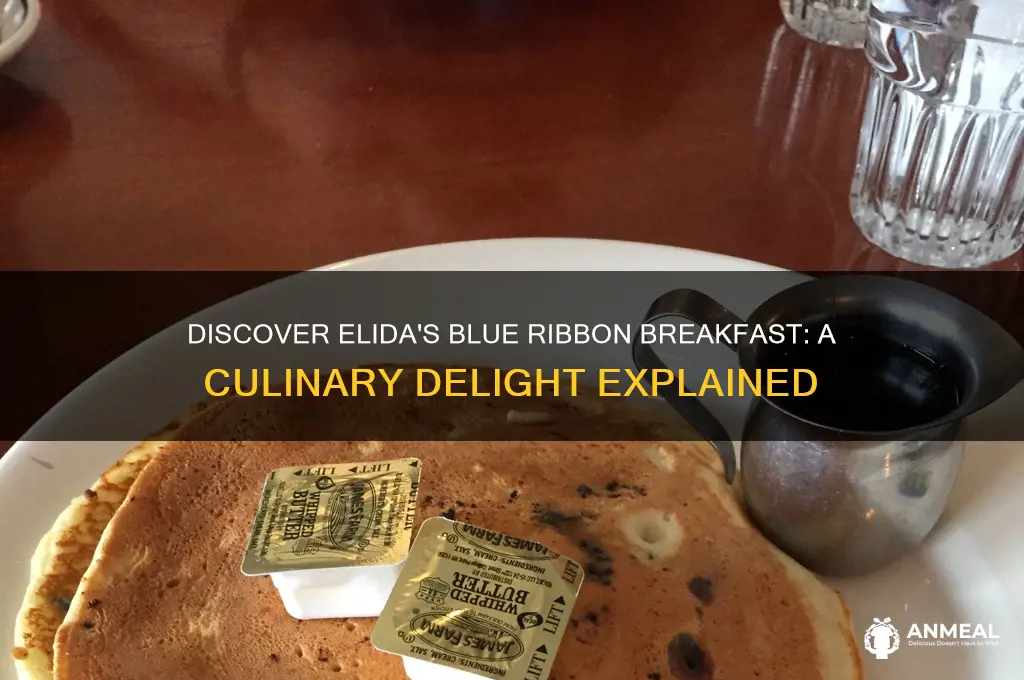 what is a blue ribbon breakfast at elida