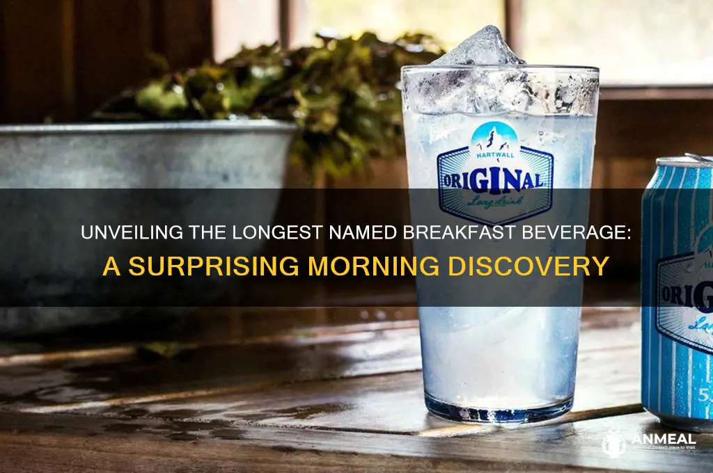 what is a breakfast drink with the longest name