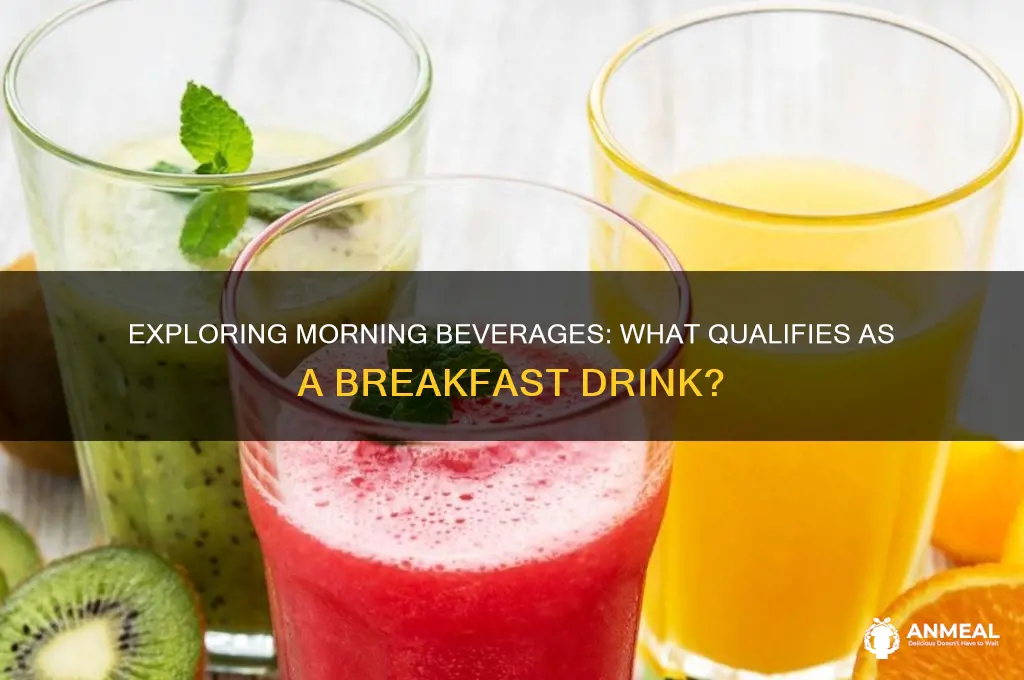 what is a breakfast drink