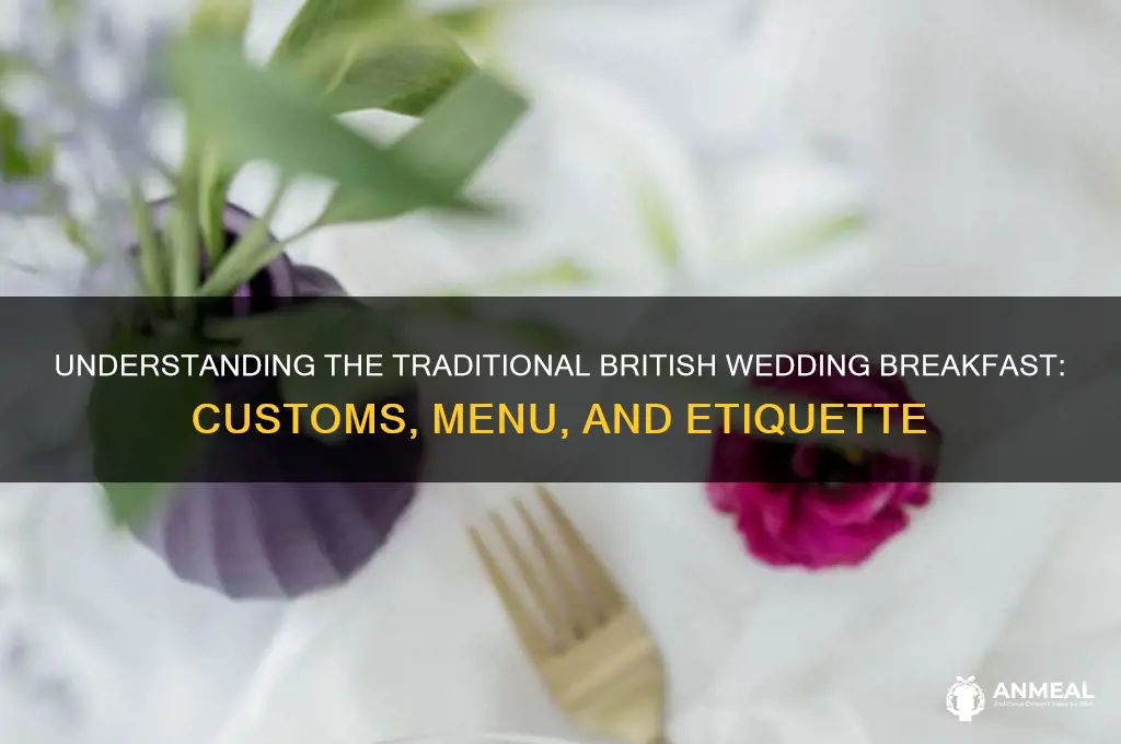 what is a british wedding breakfast