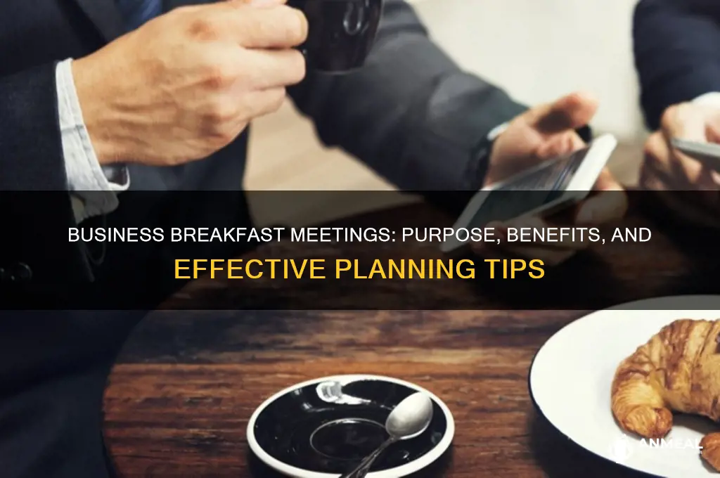 what is a business breakfast meeting