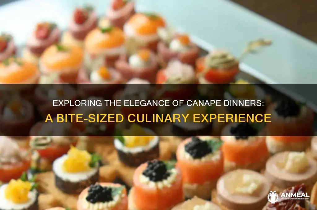 what is a canape dinner