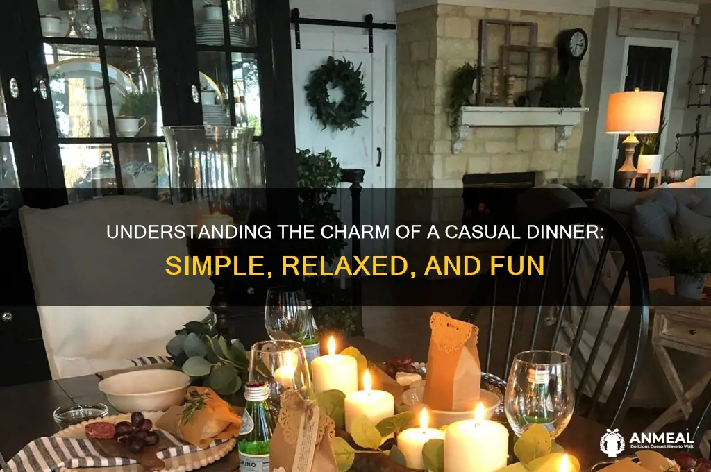 what is a casual dinner