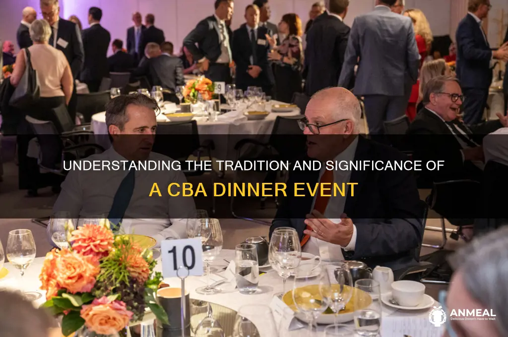 what is a cba dinner