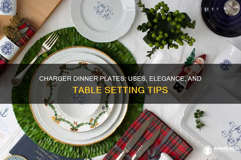 what is a charger dinner plate used for
