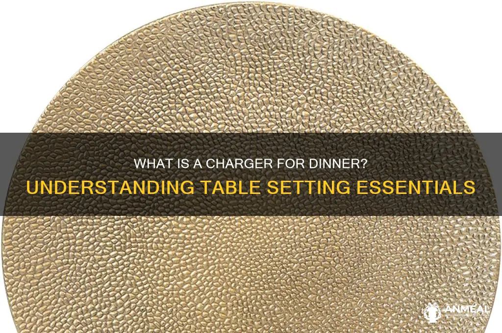 what is a charger for dinner